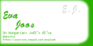 eva joos business card